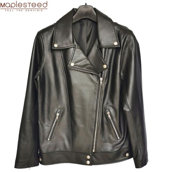 maplesteed women leather jacket 100%soft sheepskin female coat autumn plus size long loose style bust 92-116cm m486, Black
maplesteed women leather jacket 100%soft sheepskin female coat autumn plus size long loose style bust 92-116cm m486, Black