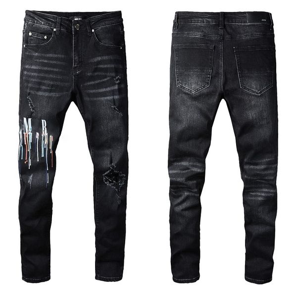 2022 summer fashion designer ripped jeans men's casual solid color printed geometric pants,fanye 001, Blue
2022 summer fashion designer ripped jeans men's casual solid color printed geometric pants,fanye 001, Blue