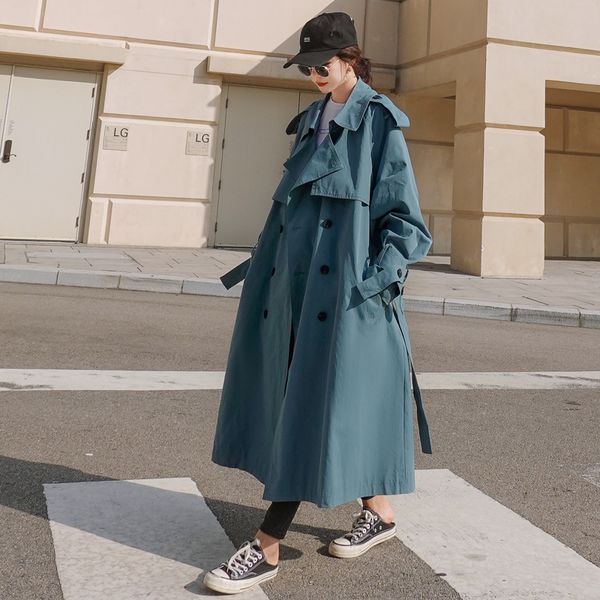 brand new khaki blue women trench coat long double breasted belted with storm flaps spring autumn windbreaker outerwear quality 1026, Tan;black
brand new khaki blue women trench coat long double breasted belted with storm flaps spring autumn windbreaker outerwear quality 1026, Tan;black