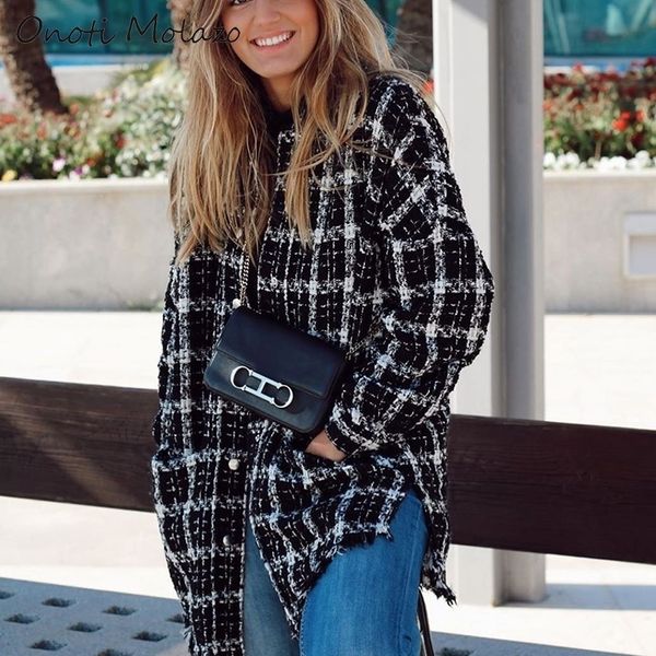 winter jacket women black plaid coat tweed tassel casual loose overcoats ropa mujer veste femme clothes fashion streetwear za 201017, Black;brown
winter jacket women black plaid coat tweed tassel casual loose overcoats ropa mujer veste femme clothes fashion streetwear za 201017, Black;brown