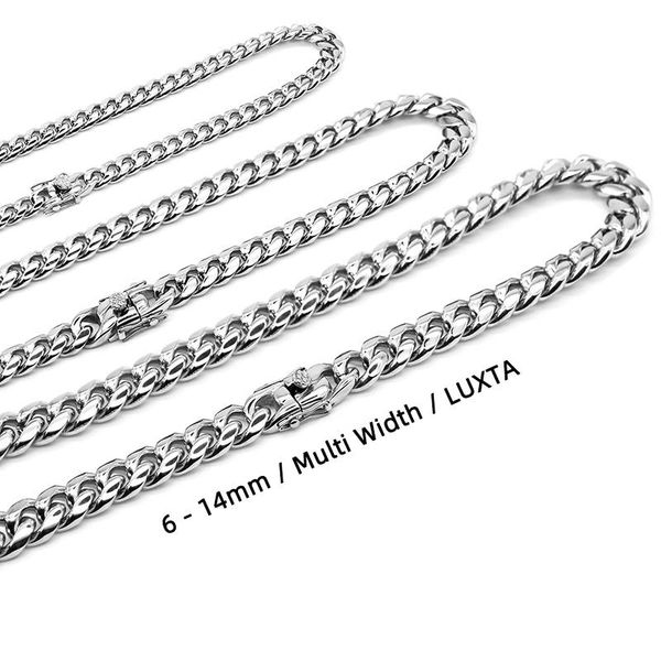 chains luxta 18~30inch miami cuban curb chain high precision polishing hiphop necklace stylish hip-hop choker class rapper jewelry, Silver
chains luxta 18~30inch miami cuban curb chain high precision polishing hiphop necklace stylish hip-hop choker class rapper jewelry, Silver