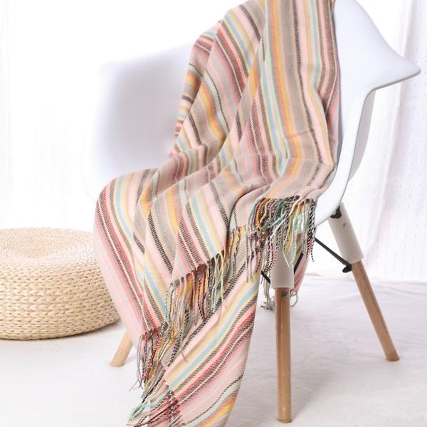 blankets decorative striped faux cashmere fringe throw blanket lightweight soft cozy for bed or sofa outdoor blankets, 50"x60"
blankets decorative striped faux cashmere fringe throw blanket lightweight soft cozy for bed or sofa outdoor blankets, 50"x60"