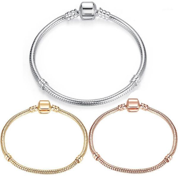 charm bracelets classical charms bracelet fit original pan snake chain pulseras for women diy jewelry making bangles berloque gift1, Golden;silver
charm bracelets classical charms bracelet fit original pan snake chain pulseras for women diy jewelry making bangles berloque gift1, Golden;silver