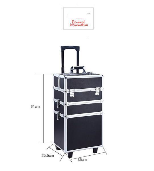 3 in 1 rolling makeup train case professional trolley box aluminum organizer case with inner tray 4 colors
3 in 1 rolling makeup train case professional trolley box aluminum organizer case with inner tray 4 colors
