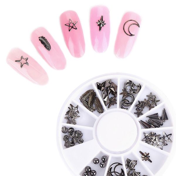1 box punk rivets nail stickers black metal manicure decoration decals cool manicure boxed black punk rivets, Silver;gold
1 box punk rivets nail stickers black metal manicure decoration decals cool manicure boxed black punk rivets, Silver;gold