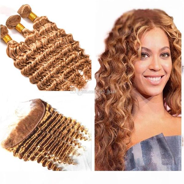 deep wave blonde 27 human hair weft with full lace frontal honey blonde deep curly ear to ear frontal with hair bundles, Black
deep wave blonde 27 human hair weft with full lace frontal honey blonde deep curly ear to ear frontal with hair bundles, Black