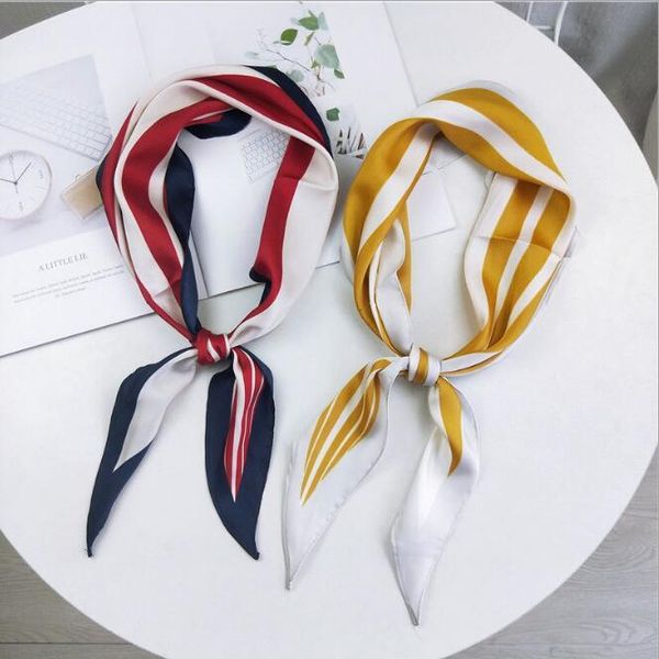 scarves 2021 spring women diamond scarf 118 cm striped print red black yellow chiffon silk white vintage headbands bandana, Blue;gray
scarves 2021 spring women diamond scarf 118 cm striped print red black yellow chiffon silk white vintage headbands bandana, Blue;gray