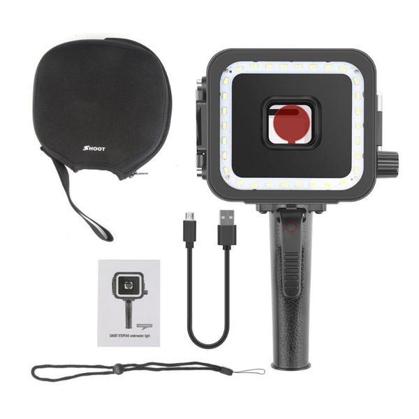 shoot handheld underwater led video light diving light 900lm underwater 40m with red filter for hero 7/hero 6/hero 5 black
shoot handheld underwater led video light diving light 900lm underwater 40m with red filter for hero 7/hero 6/hero 5 black