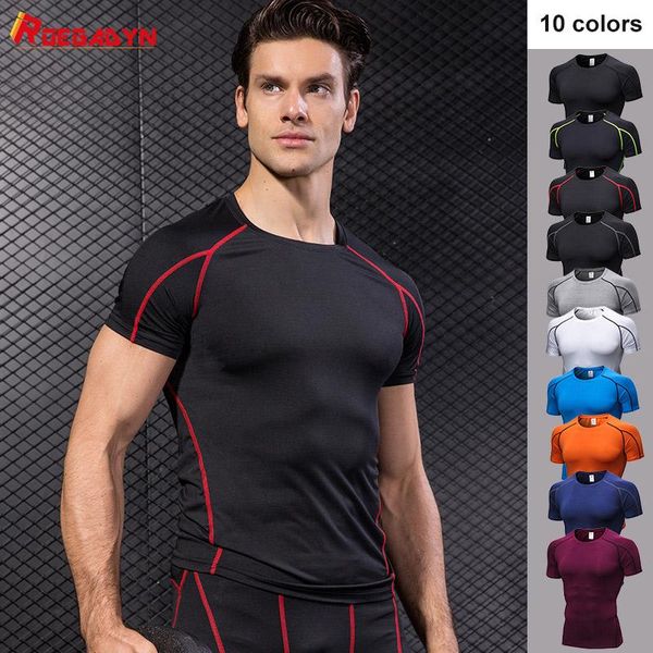 roegadyn quick dry sport shirt men fitness running t shirt gym clothing work out sports t-shirt running men fitness tight, Gray;blue
roegadyn quick dry sport shirt men fitness running t shirt gym clothing work out sports t-shirt running men fitness tight, Gray;blue