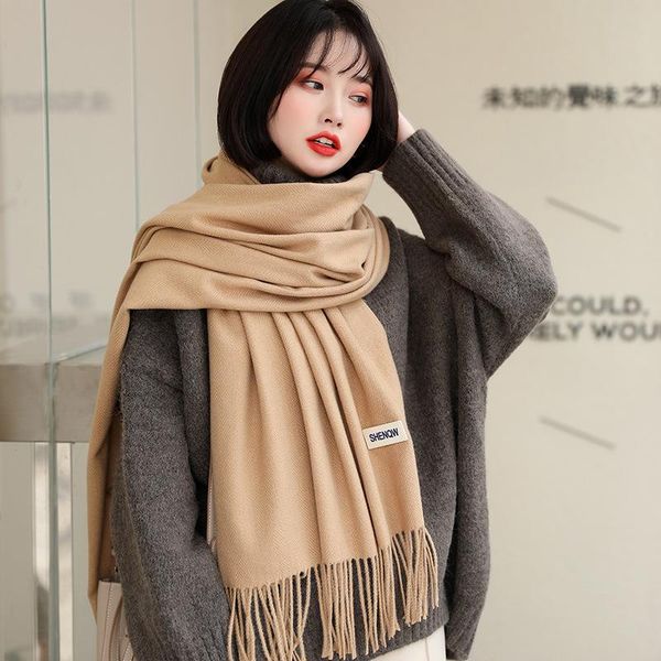 scarves pure color shawl female wrap artificial cashmere long neckband autumn winter muslim hijab thick oversized muffler cape, Blue;gray
scarves pure color shawl female wrap artificial cashmere long neckband autumn winter muslim hijab thick oversized muffler cape, Blue;gray
