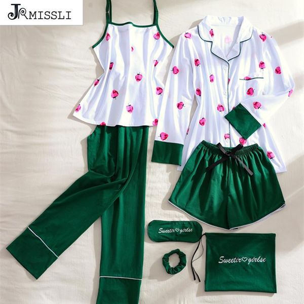 jrmissli autumn 2018 new 7 pcs sleepwear autumn winter pyjamas women pajamas set pijama 100% cotton sleep clothing home clothes1, Black;red
jrmissli autumn 2018 new 7 pcs sleepwear autumn winter pyjamas women pajamas set pijama 100% cotton sleep clothing home clothes1, Black;red