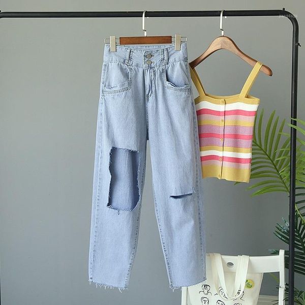 jeans woman new jeans hole mom high waist women two buckle boyfriend for women straight high waist1, Blue
jeans woman new jeans hole mom high waist women two buckle boyfriend for women straight high waist1, Blue