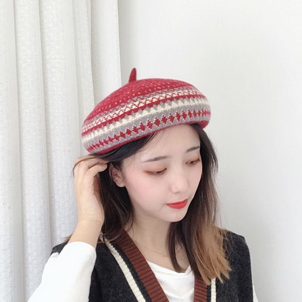 wool beret women winters plaid hats wool berets women classic felt warm french artist hat beanie, Blue;gray
wool beret women winters plaid hats wool berets women classic felt warm french artist hat beanie, Blue;gray