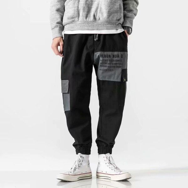 men's pants men loose pockets 2021 harem mens collage casual hip hop joggers male spring trousers1, Black
men's pants men loose pockets 2021 harem mens collage casual hip hop joggers male spring trousers1, Black