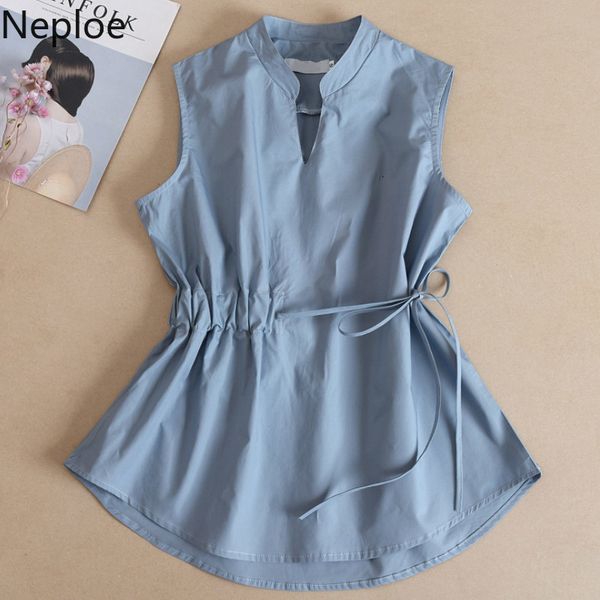 neploe solid pleated women summer 2021 new v-neck sleeveless shirts korean drawstring blouse 43844 sh190803, White
neploe solid pleated women summer 2021 new v-neck sleeveless shirts korean drawstring blouse 43844 sh190803, White
