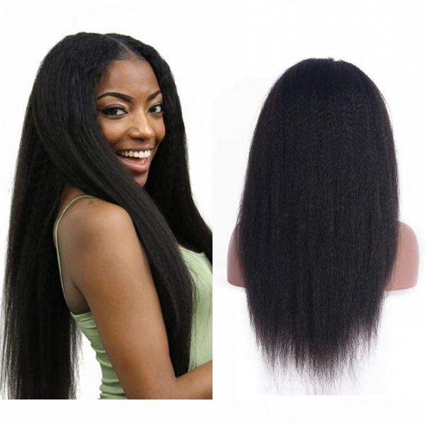 brazilian human hair kinky straight full lace wigs with baby hair bleached knots lace front wigs for black women, Black;brown
brazilian human hair kinky straight full lace wigs with baby hair bleached knots lace front wigs for black women, Black;brown