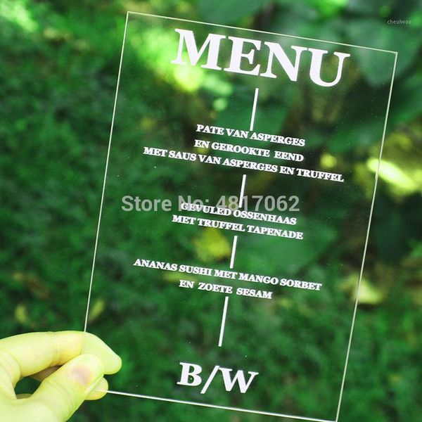 personalised wedding menu, personalised acrylic wedding menu, clear perspex table any event personal1
personalised wedding menu, personalised acrylic wedding menu, clear perspex table any event personal1