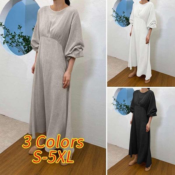 2021 women maxi long dress zanzea ladies retro lace up vestidos oversized autumn puff sleeve sundress casual solid robe longue1, Black;gray
2021 women maxi long dress zanzea ladies retro lace up vestidos oversized autumn puff sleeve sundress casual solid robe longue1, Black;gray