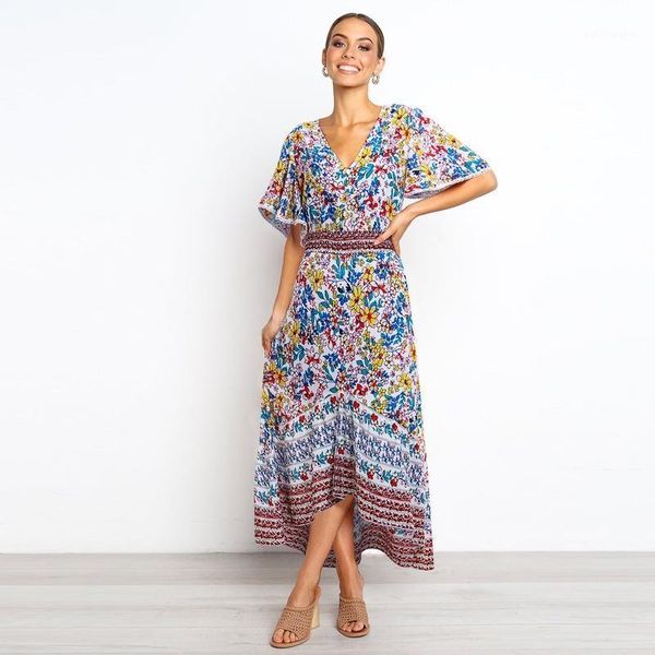 fashionable elegant dress holiday bohemian floral style women's printed flared sleeve v-neck ruffles1 maternity dresses, White
fashionable elegant dress holiday bohemian floral style women's printed flared sleeve v-neck ruffles1 maternity dresses, White