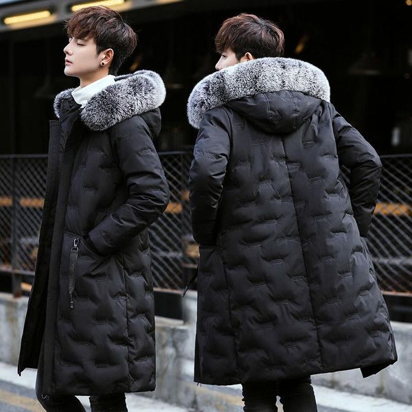 men's down & parkas 2021 winter men cotton padded jacket fur coat parka thickened long slim oversized collar jackets, Black
men's down & parkas 2021 winter men cotton padded jacket fur coat parka thickened long slim oversized collar jackets, Black