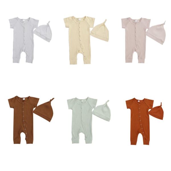 clothing sets infant baby girls boys cotton short sleeve jumpsuit summer fashion solid color single-breasted one piece long pants and hat 0-, White
clothing sets infant baby girls boys cotton short sleeve jumpsuit summer fashion solid color single-breasted one piece long pants and hat 0-, White