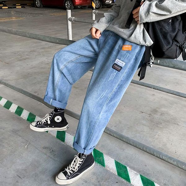 men's jeans 2021 washed blue jean homme fashion appliques casual straight leg harem pants 3xl plus size loose korean mens streetwear
men's jeans 2021 washed blue jean homme fashion appliques casual straight leg harem pants 3xl plus size loose korean mens streetwear
