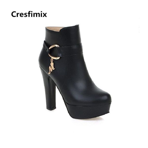 cresfimix women fashion comfortable black pu leather high heel martin boots lady cute street white shoes cool street boots c2324
cresfimix women fashion comfortable black pu leather high heel martin boots lady cute street white shoes cool street boots c2324