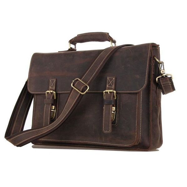 men crazy horse leather briefcase portfolio handmade real leather messenger shoulder bag 15 inch laptote handbag 7205
men crazy horse leather briefcase portfolio handmade real leather messenger shoulder bag 15 inch laptote handbag 7205