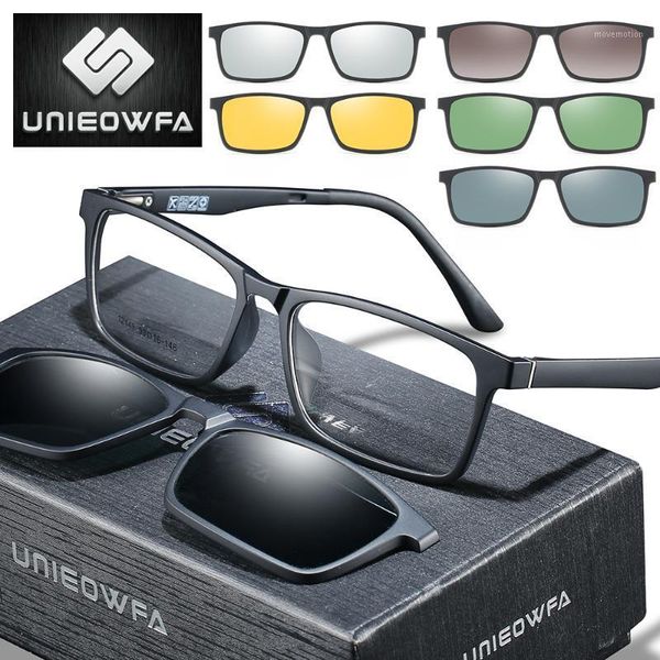 5 in 1 magnet clip on sunglasses men polarized optical magnet clip on sun glasses for men myopia prescription eyeglasses tr901, White;black
5 in 1 magnet clip on sunglasses men polarized optical magnet clip on sun glasses for men myopia prescription eyeglasses tr901, White;black