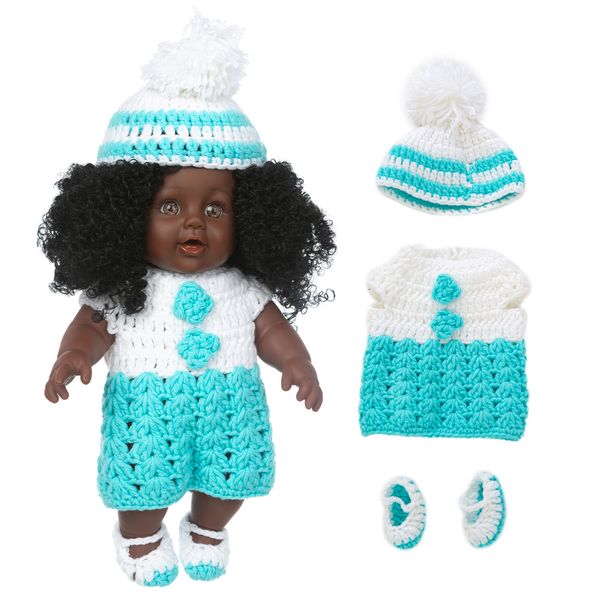 sweater black girl dolls african american play dolls lifelike 35cm baby christmas gift play for kids toys
sweater black girl dolls african american play dolls lifelike 35cm baby christmas gift play for kids toys