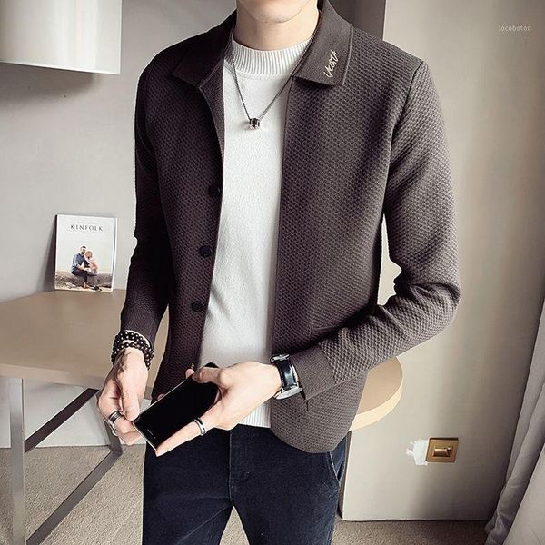 men's sweaters knitted cardigan autumn and winter lapel sweater men's coat korean fashion personality coat1, White;black
men's sweaters knitted cardigan autumn and winter lapel sweater men's coat korean fashion personality coat1, White;black