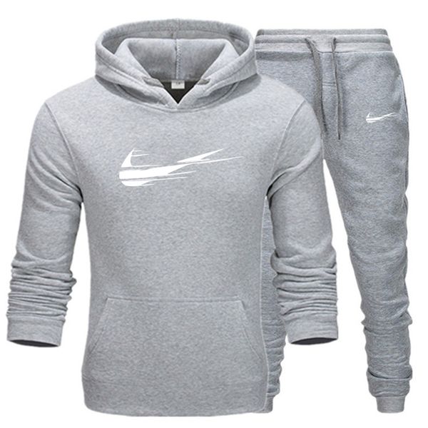 casual sportswear designer men's suit 2 pieces of hooded sweatshirt autumn and winter men's pullover + pants ladies solid colo, Black
casual sportswear designer men's suit 2 pieces of hooded sweatshirt autumn and winter men's pullover + pants ladies solid colo, Black