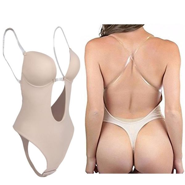 women's full body shaper backless shaperwear thong seamless u plunge shapers push up slimming bodysuit waist shaperwear 201223
women's full body shaper backless shaperwear thong seamless u plunge shapers push up slimming bodysuit waist shaperwear 201223