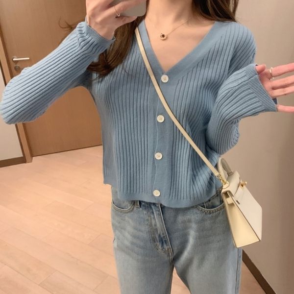 m6g87 autumn and winter loose outerwear sweater sweater coat women's short v-neck sleeve coat cardigan outerwear long blue knitted thin, White;black
m6g87 autumn and winter loose outerwear sweater sweater coat women's short v-neck sleeve coat cardigan outerwear long blue knitted thin, White;black