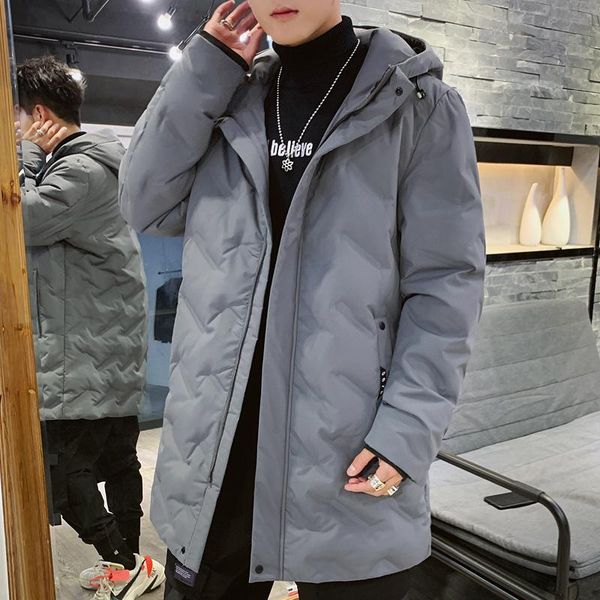 men's down & parkas medium length jacket fashion brand students light weight winter warm and thick coat, Black
men's down & parkas medium length jacket fashion brand students light weight winter warm and thick coat, Black