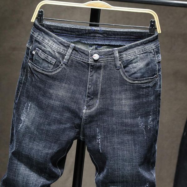 2020 autumn winter business men casual jeans slim fit cotton soft denim pants trousers solid color work blue jeans for men,935
2020 autumn winter business men casual jeans slim fit cotton soft denim pants trousers solid color work blue jeans for men,935