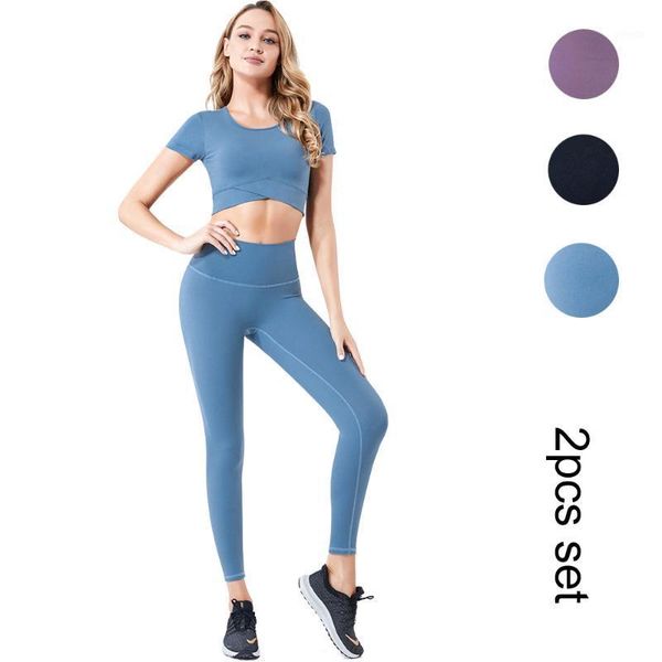 yoga outfits women set short sleeve and leggings 2 piece suit workout sportwear1, White;red
yoga outfits women set short sleeve and leggings 2 piece suit workout sportwear1, White;red