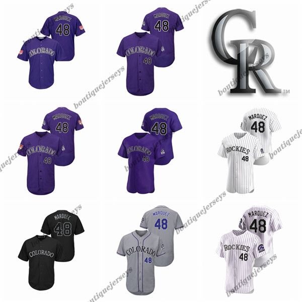 custom men women kids colorado rockies 48 marquez 43 hilliard home german sam black white purple baseball jerseys, Blue;black
custom men women kids colorado rockies 48 marquez 43 hilliard home german sam black white purple baseball jerseys, Blue;black