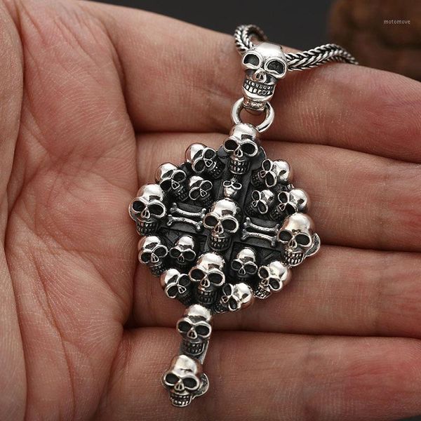 chains s925 silver color skull cross pendant necklace for men gothic punk style thai jewelry hip hop pendants necklace1
chains s925 silver color skull cross pendant necklace for men gothic punk style thai jewelry hip hop pendants necklace1