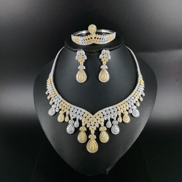new fashion luxury vintage crystal cz zircon necklace earring bracelet ring set wedding banquet dinner dressing jewelry set, Silver
new fashion luxury vintage crystal cz zircon necklace earring bracelet ring set wedding banquet dinner dressing jewelry set, Silver