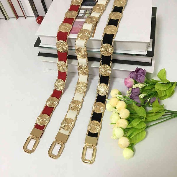 waistbands belts wind metal stitching female elastic thin belt fashion handsome skirt waist chain seal, Black;brown
waistbands belts wind metal stitching female elastic thin belt fashion handsome skirt waist chain seal, Black;brown