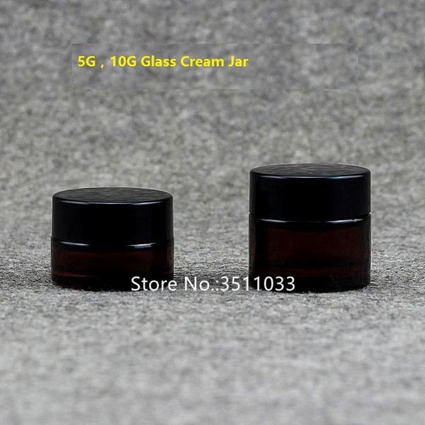 storage bottles & jars 5g 10g dark brown glass cosmetics bottle container small refillable amber cream eye jar black lid
storage bottles & jars 5g 10g dark brown glass cosmetics bottle container small refillable amber cream eye jar black lid