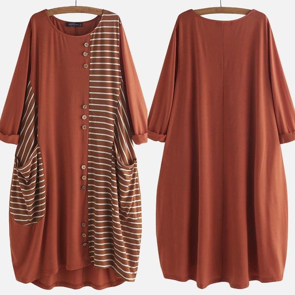 fashion striped patchwork dress womens spring sundress 2021 causal long sleeve tunic vestidos female party robe s-5xl, Black;gray
fashion striped patchwork dress womens spring sundress 2021 causal long sleeve tunic vestidos female party robe s-5xl, Black;gray