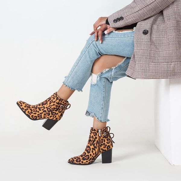 leopard women ankle boots autumn winter lace up high heels martin boots platform vintage ladies shoes botas mujer plus size, Black
leopard women ankle boots autumn winter lace up high heels martin boots platform vintage ladies shoes botas mujer plus size, Black