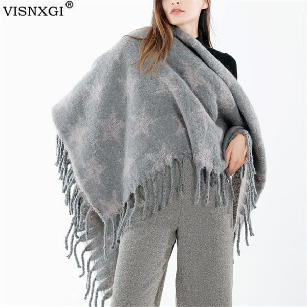 visnxgi 2020 knitted spring winter women scarf warm cashmere scarves shawls neck bandana lady tassels wrap oversized, Blue;gray
visnxgi 2020 knitted spring winter women scarf warm cashmere scarves shawls neck bandana lady tassels wrap oversized, Blue;gray