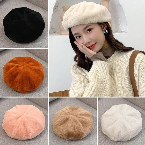 berets women girl autumn winter faux fur warm wool beanie hat cap vintage plain beret hats solid color elegant lady caps1, Blue;gray
berets women girl autumn winter faux fur warm wool beanie hat cap vintage plain beret hats solid color elegant lady caps1, Blue;gray