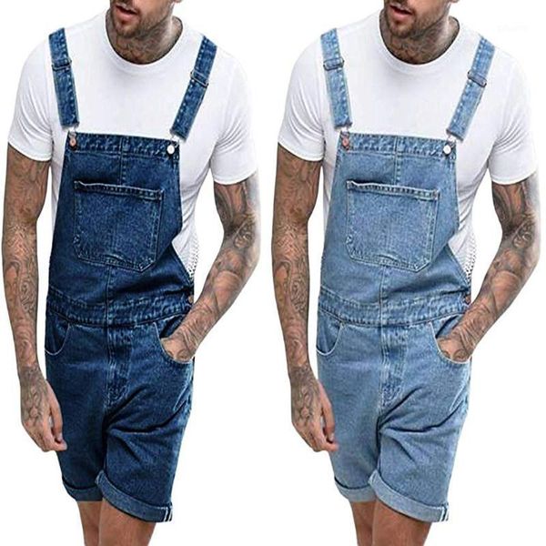2020 oversize fashion ripped jeans for men jumpsuits shorts summer hi street distressed denim bib overalls man suspender pants1, Blue 
2020 oversize fashion ripped jeans for men jumpsuits shorts summer hi street distressed denim bib overalls man suspender pants1, Blue