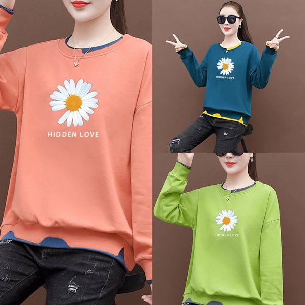 qui4p women's loose 2020 autumn new trendy fashion temperament ins internet celebrity trendy daisy printed long-sleeved sweatshirtt swe, Black
qui4p women's loose 2020 autumn new trendy fashion temperament ins internet celebrity trendy daisy printed long-sleeved sweatshirtt swe, Black