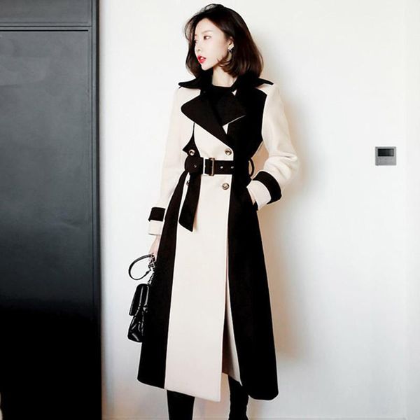 fashion windbreaker trench coats long new spring autumn patchwork loose casual ladies sashes slim office work casual outwear p531, Tan;black
fashion windbreaker trench coats long new spring autumn patchwork loose casual ladies sashes slim office work casual outwear p531, Tan;black