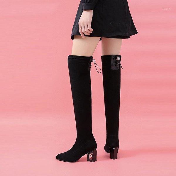 2020 new winter women's shoes fashion suede long tube mid-heel pointed toe plus velvet warm solid color fashion long women's boo1, Black
2020 new winter women's shoes fashion suede long tube mid-heel pointed toe plus velvet warm solid color fashion long women's boo1, Black